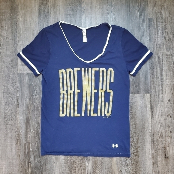 Under Armour Milwaukee Brewers Tee Shirt - Picture 1 of 4